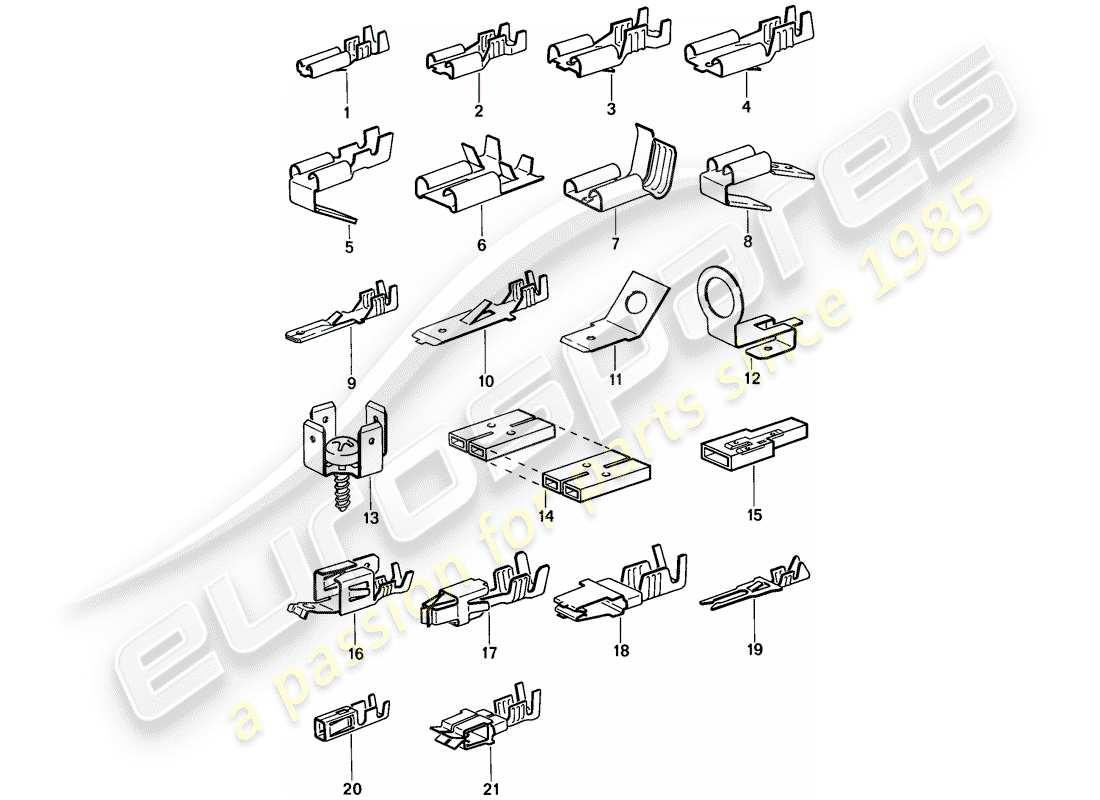 a part diagram from the porsche 944 parts catalogue
