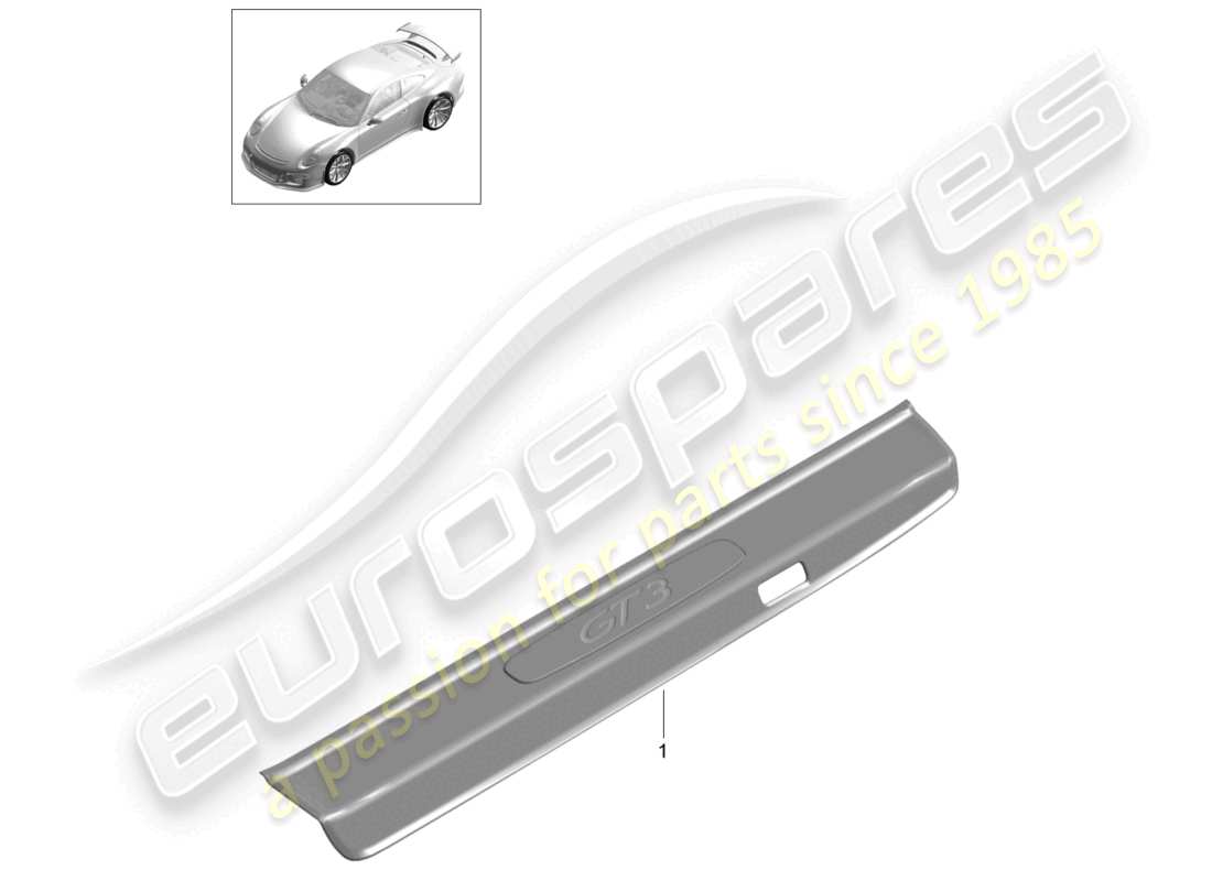 a part diagram from the porsche 991 parts catalogue