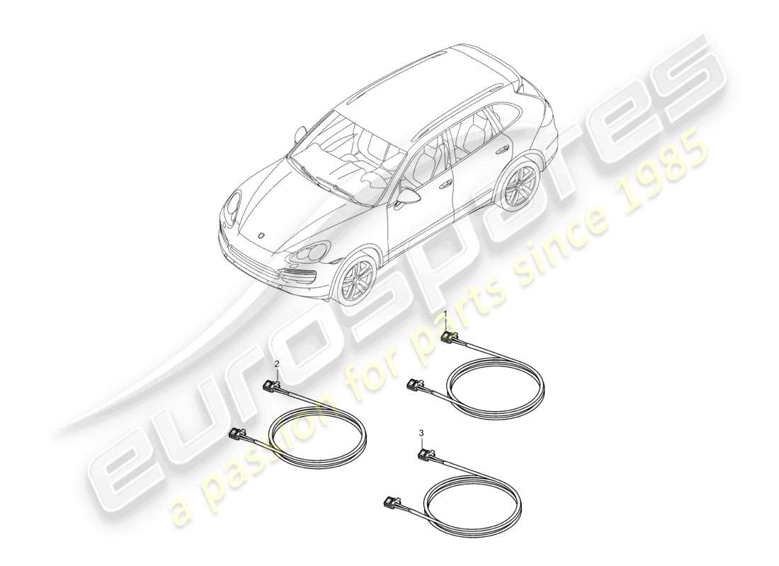 a part diagram from the porsche 2016 (cayenne e2 92a) parts catalogue