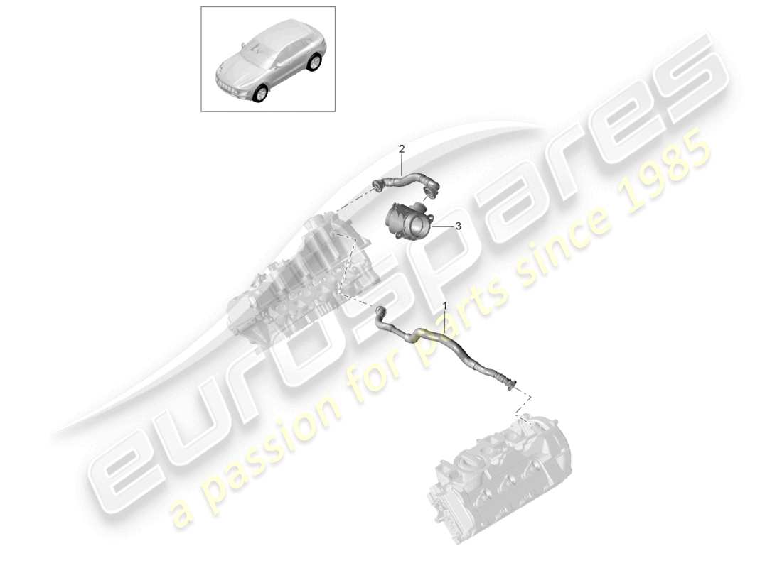 a part diagram from the porsche macan parts catalogue
