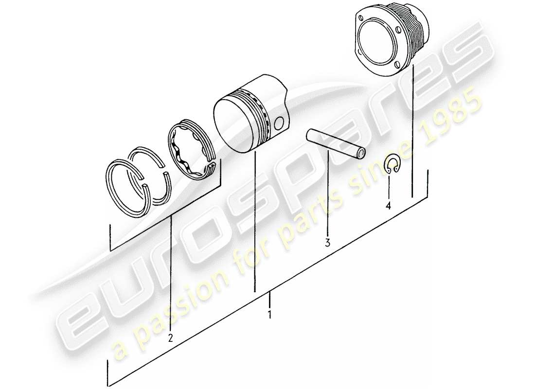 a part diagram from the porsche 914 parts catalogue