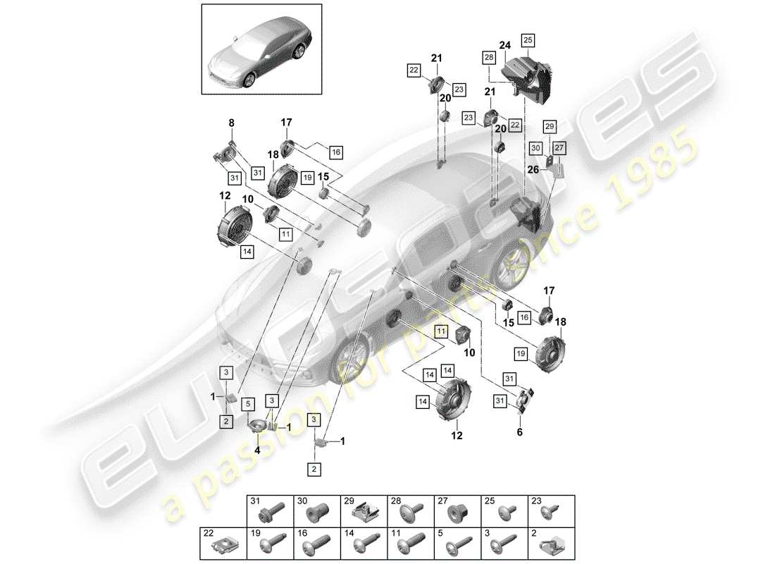 part diagram containing part number n 91022001