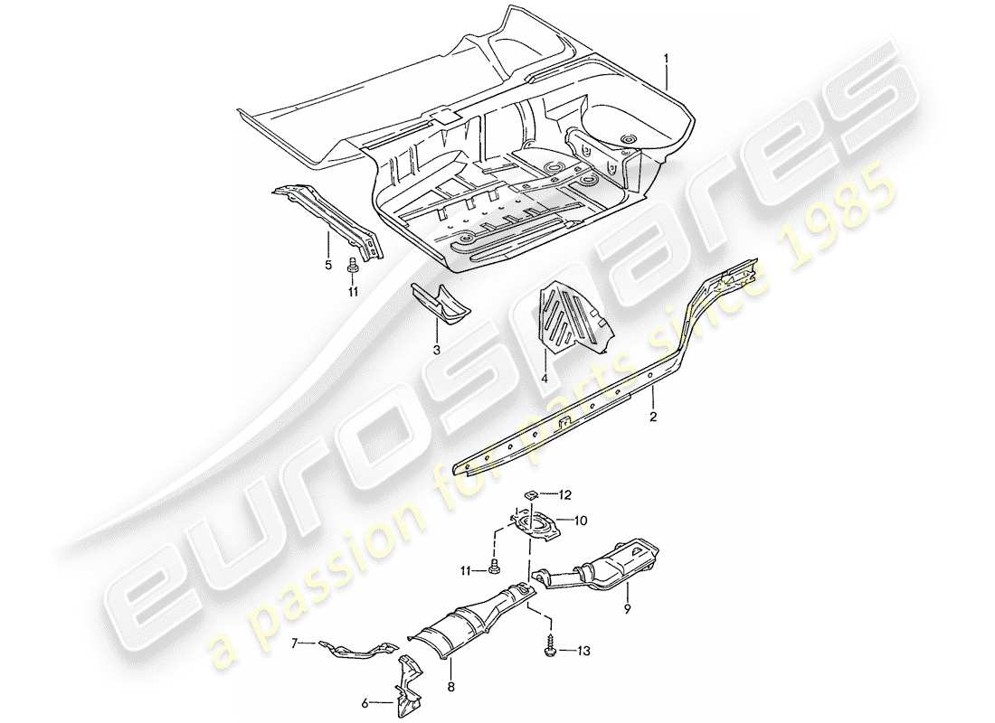 a part diagram from the porsche 1990 (928) parts catalogue