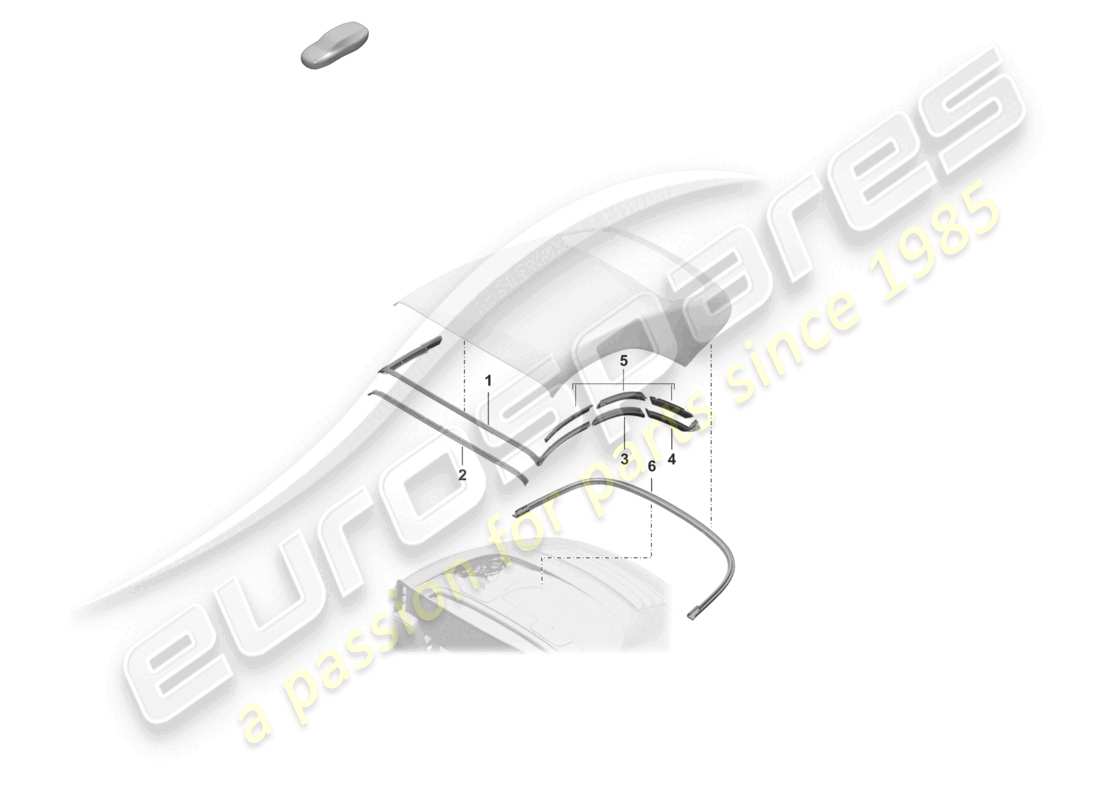 a part diagram from the Porsche 2020 (992-1) parts catalogue