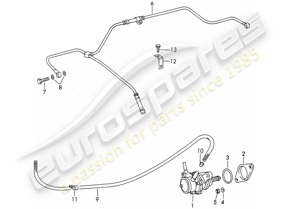 a part diagram from the porsche 1967 (911/912) parts catalogue