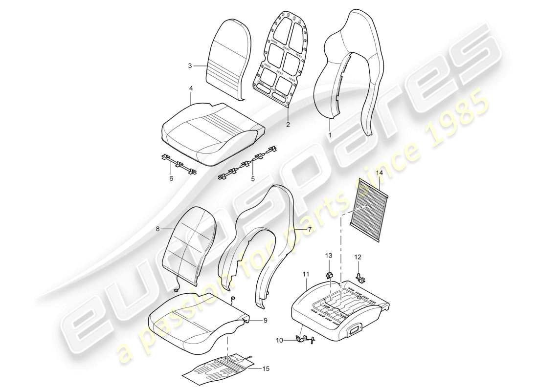 a part diagram from the porsche 1998 (986 boxster) parts catalogue