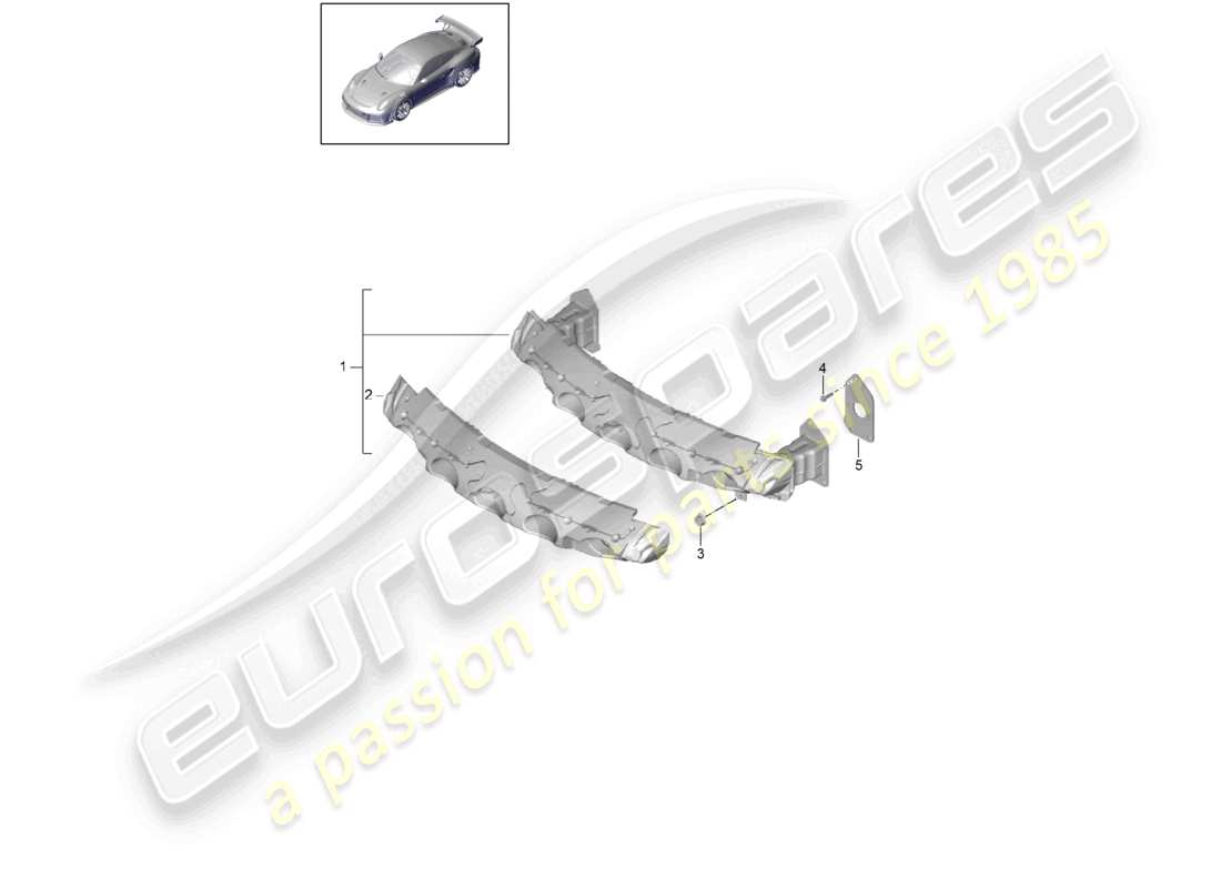 VIEW PARTS DIAGRAMS FROM THE PORSCHE 991 PARTS CATALOGUE a part diagram from the porsche 991 parts catalogue
