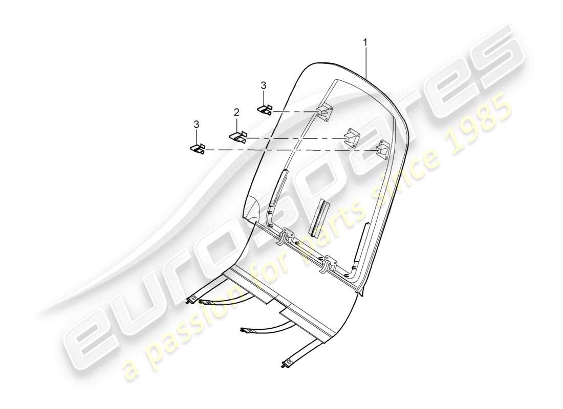 a part diagram from the porsche 2003 (cayenne e1 9pa) parts catalogue