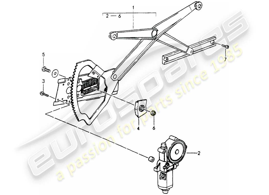 a part diagram from the porsche 1991 (964) parts catalogue