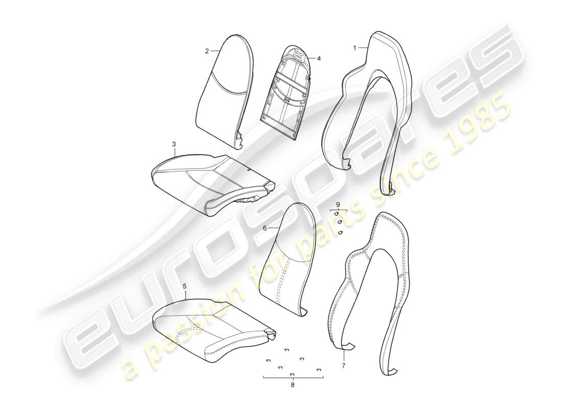 a part diagram from the porsche 2006 (987 boxster) parts catalogue