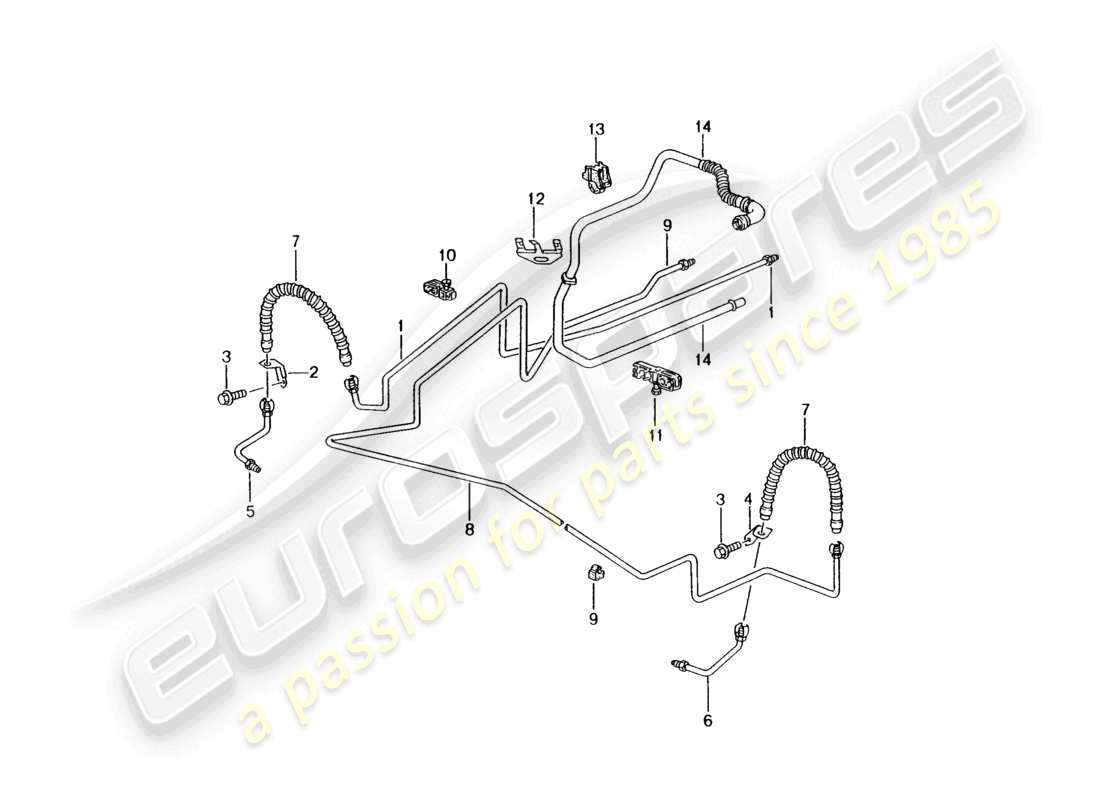 a part diagram from the porsche 2004 (986 boxster) parts catalogue