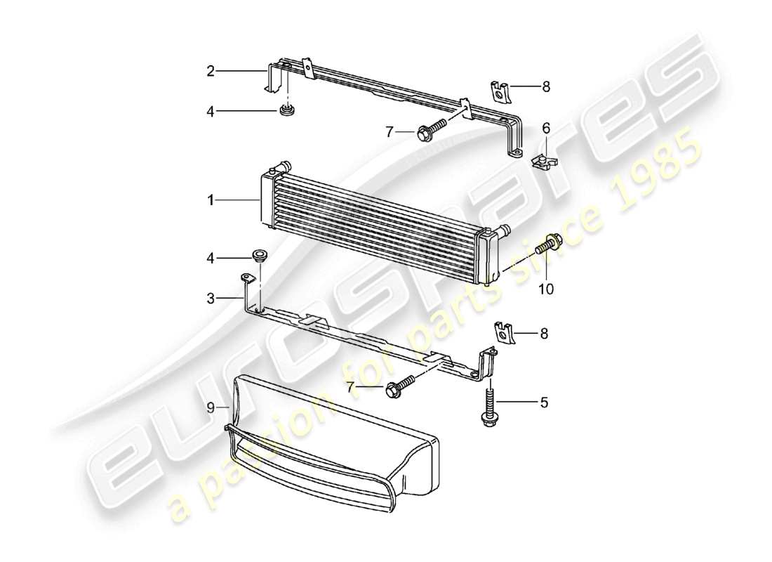 a part diagram from the porsche 2004 (986 boxster) parts catalogue
