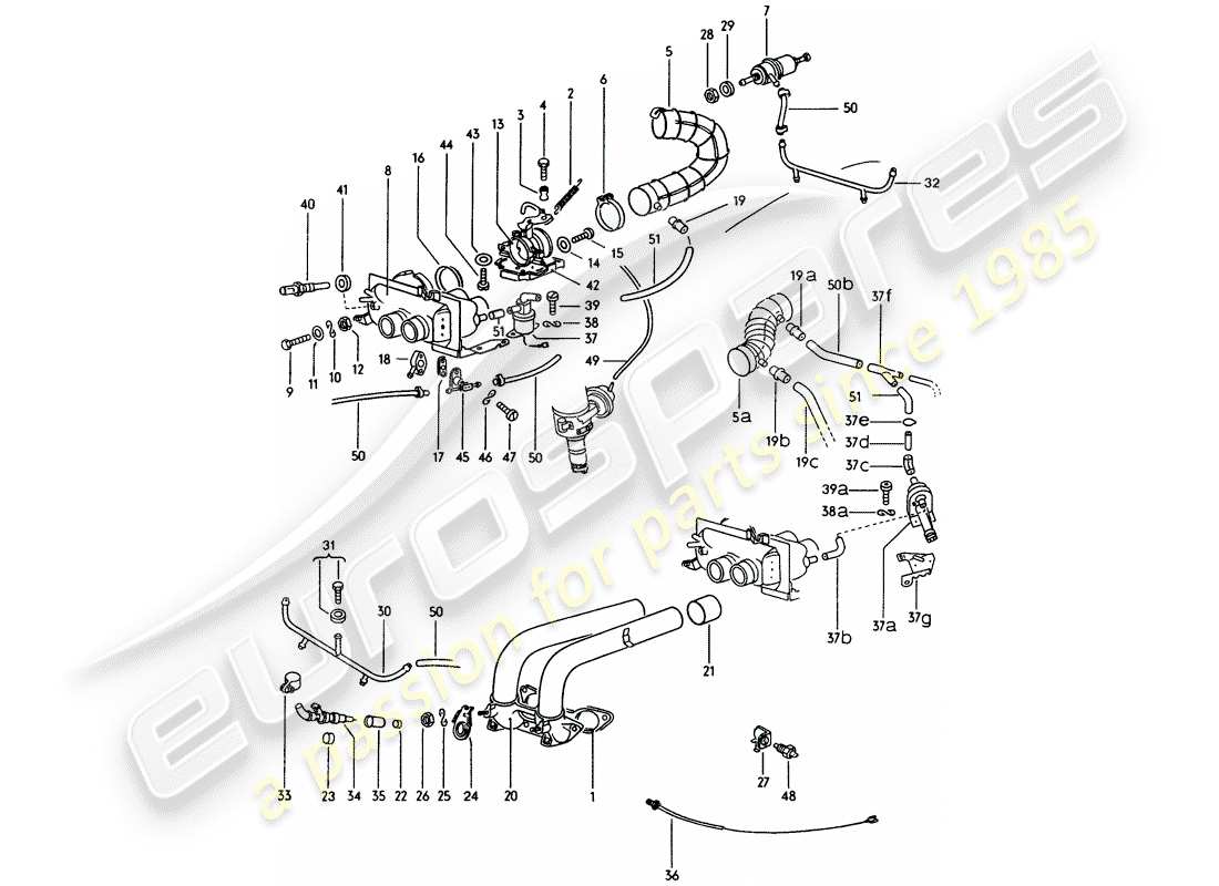 VIEW PARTS DIAGRAMS FROM THE PORSCHE 914 PARTS CATALOGUE a part diagram from the porsche 914 parts catalogue