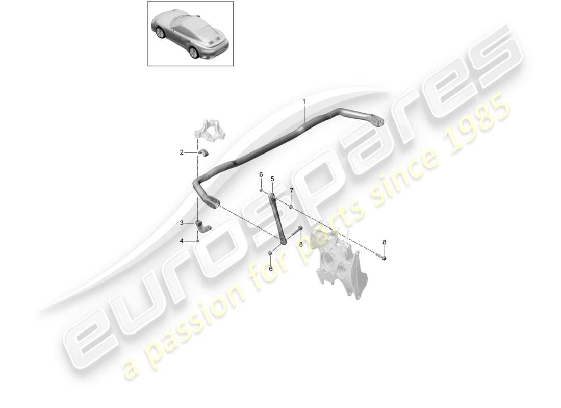 VIEW PARTS DIAGRAMS FROM THE PORSCHE 991 PARTS CATALOGUE a part diagram from the porsche 991 parts catalogue