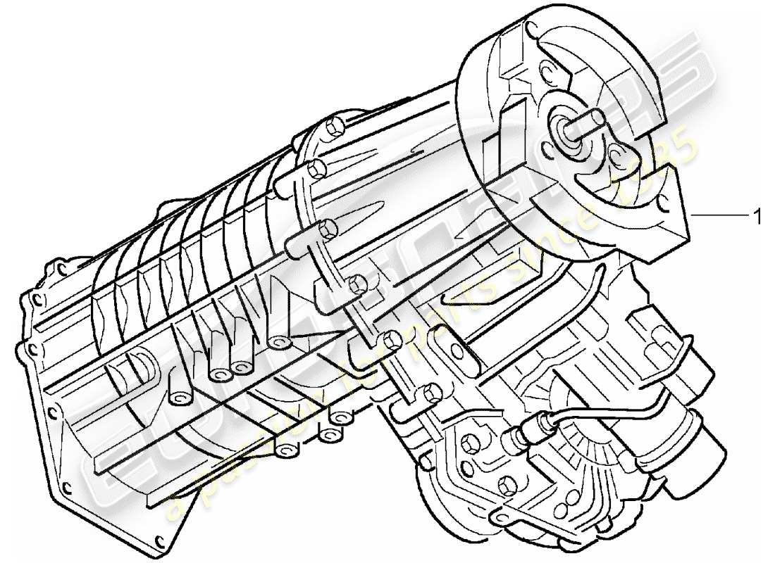 a part diagram from the porsche 2010 (refurbished and exchange catalogue) parts catalogue