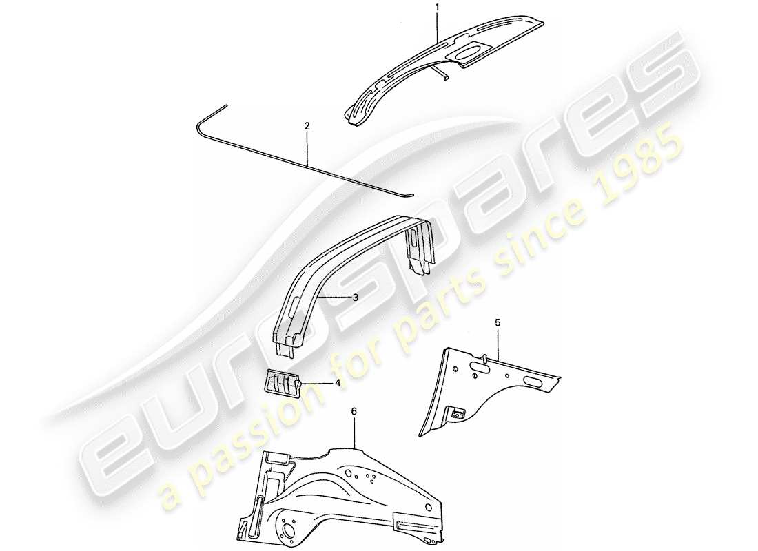 a part diagram from the porsche 1976 (911) parts catalogue