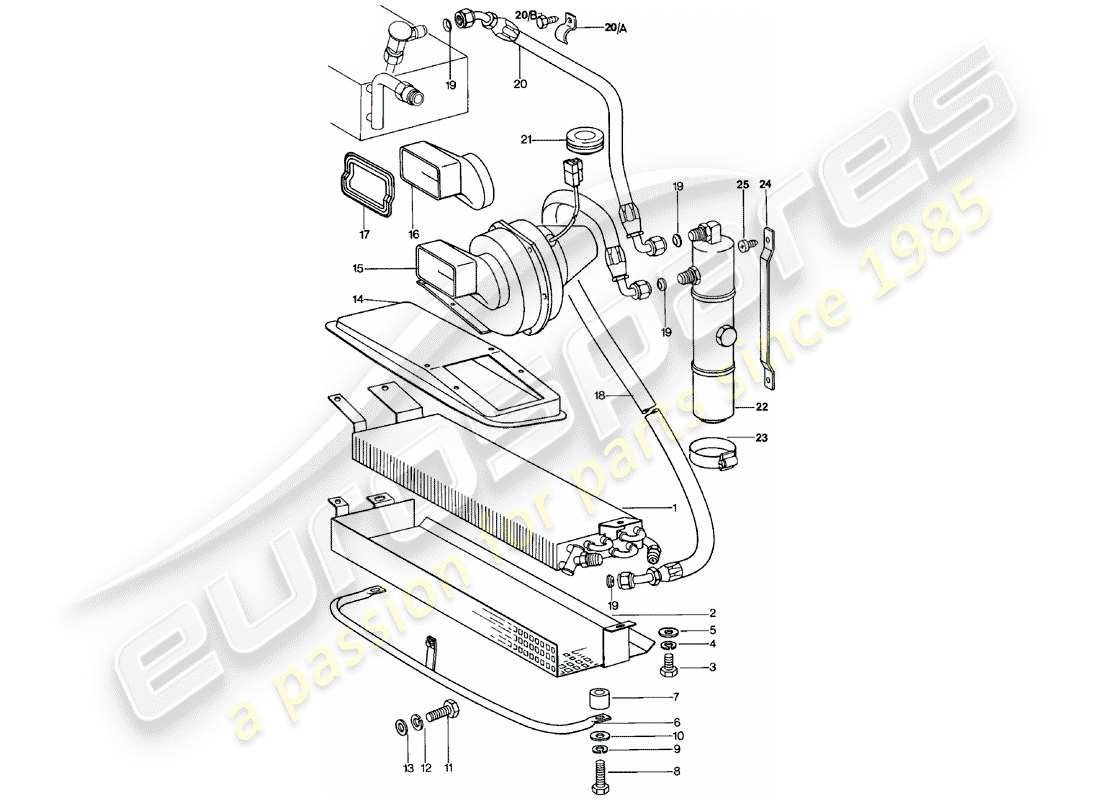 a part diagram from the porsche 1980 (911) parts catalogue