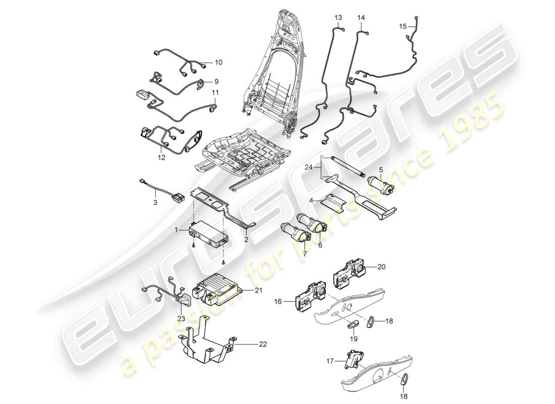 a part diagram from the porsche 2007 (987 cayman) parts catalogue