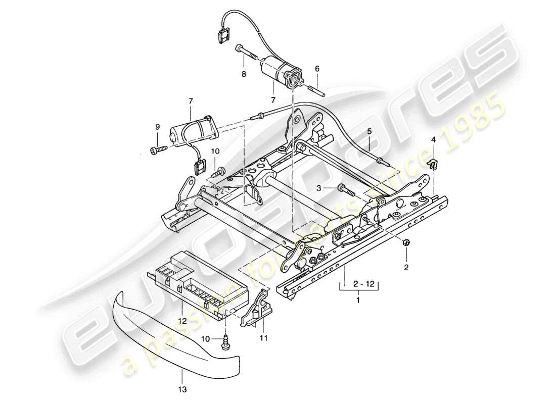 VIEW PARTS DIAGRAMS FROM THE PORSCHE BOXSTER PARTS CATALOGUE a part diagram from the porsche boxster parts catalogue