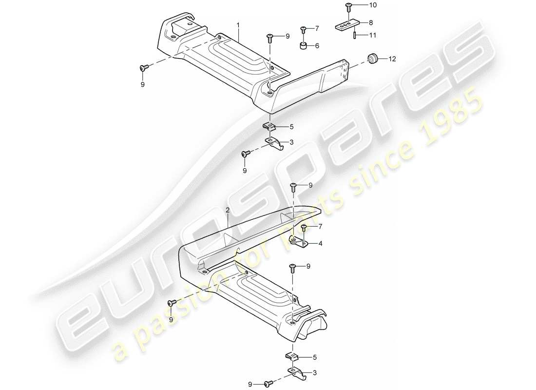 a part diagram from the porsche carrera gt parts catalogue