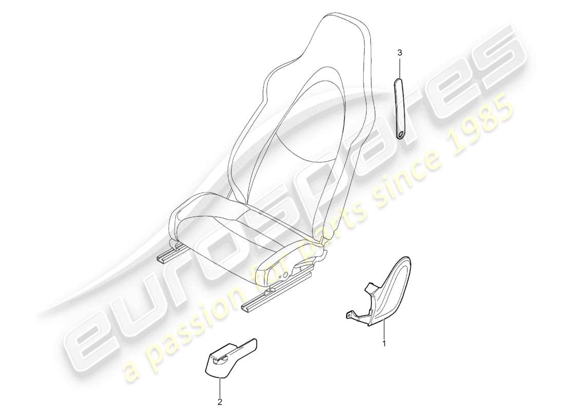 a part diagram from the porsche boxster parts catalogue