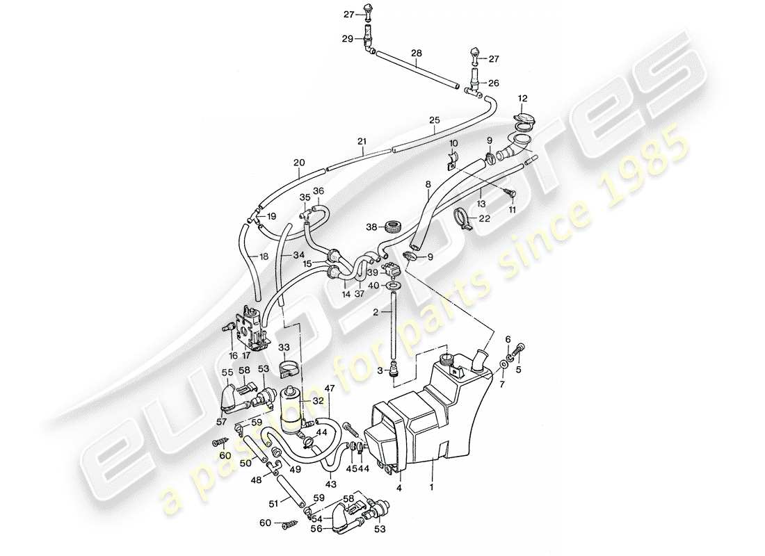 a part diagram from the porsche 1975 (911) parts catalogue