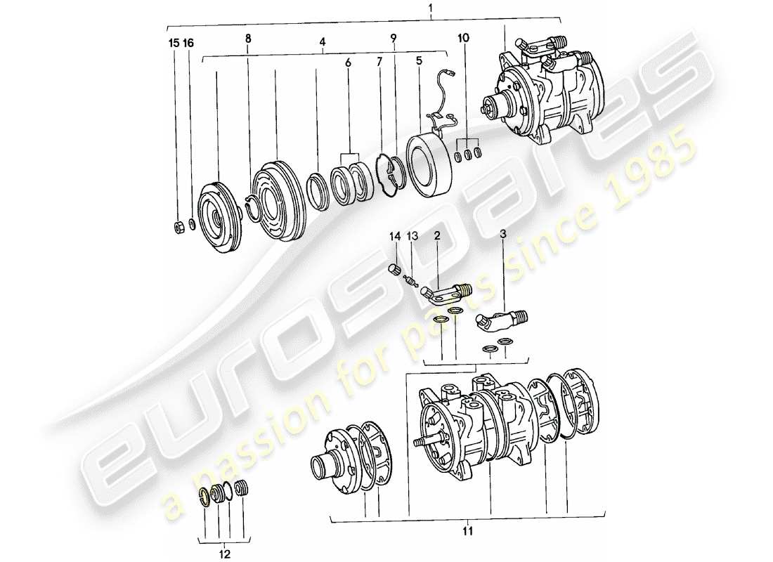 a part diagram from the porsche 1980 (924) parts catalogue