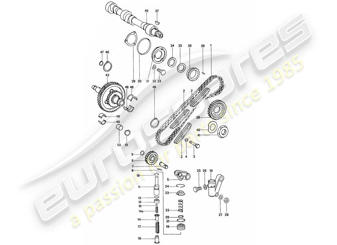 a part diagram from the porsche 1976 (911) parts catalogue