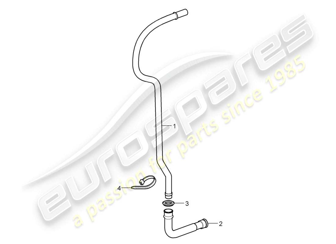 a part diagram from the porsche 2007 (987 cayman) parts catalogue