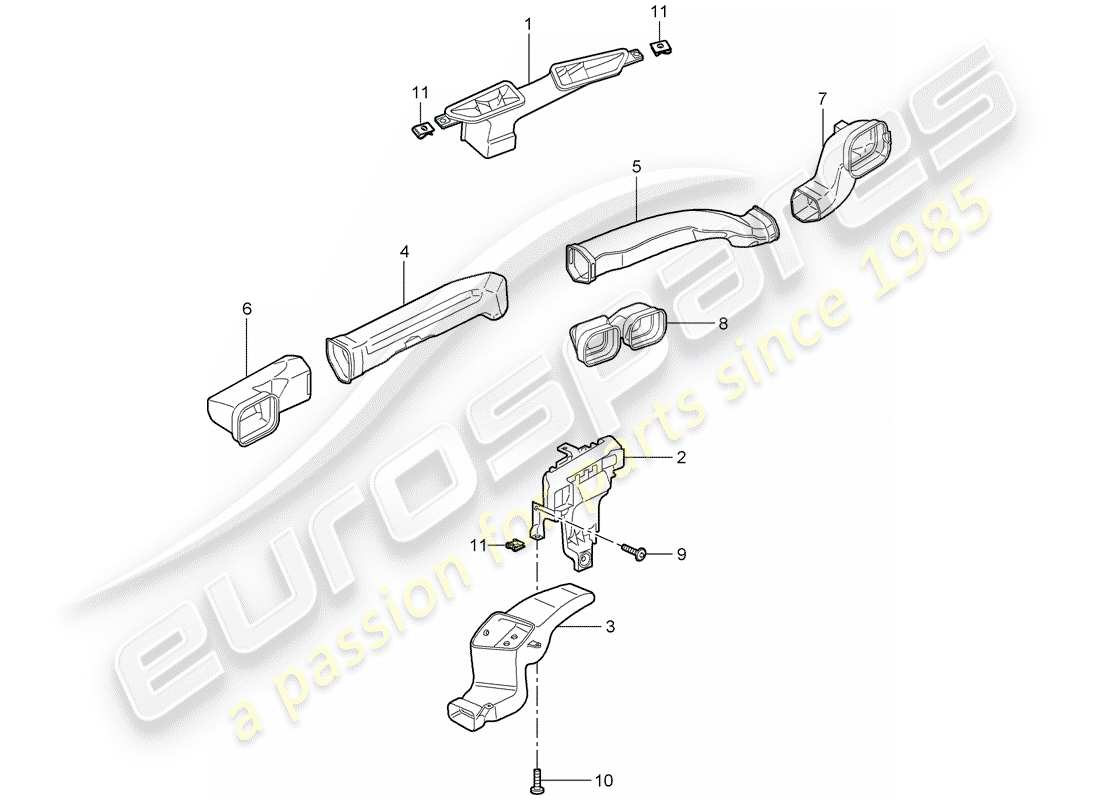 a part diagram from the porsche 997 parts catalogue