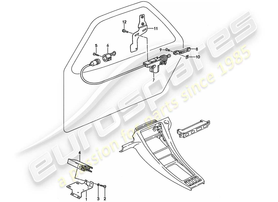 a part diagram from the porsche 1991 (928) parts catalogue