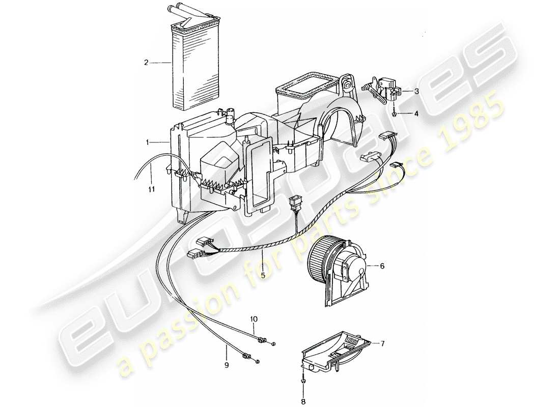 a part diagram from the porsche 2004 (996) parts catalogue