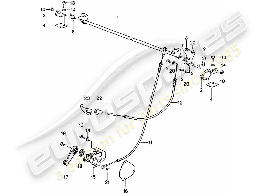 a part diagram from the porsche 1987 (911) parts catalogue