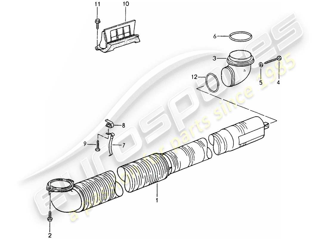 a part diagram from the porsche 964 parts catalogue