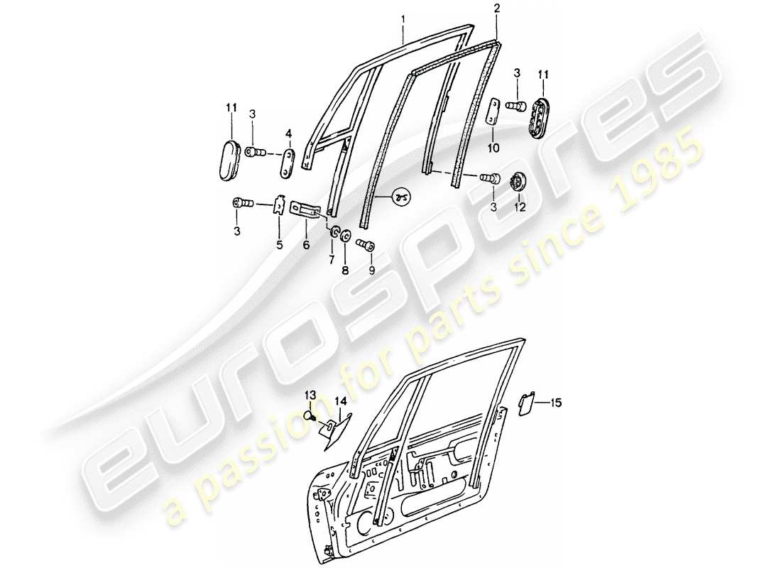 VIEW PARTS DIAGRAMS FROM THE PORSCHE 964 PARTS CATALOGUE a part diagram from the porsche 964 parts catalogue