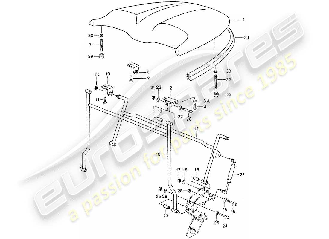 a part diagram from the porsche 1992 (964) parts catalogue