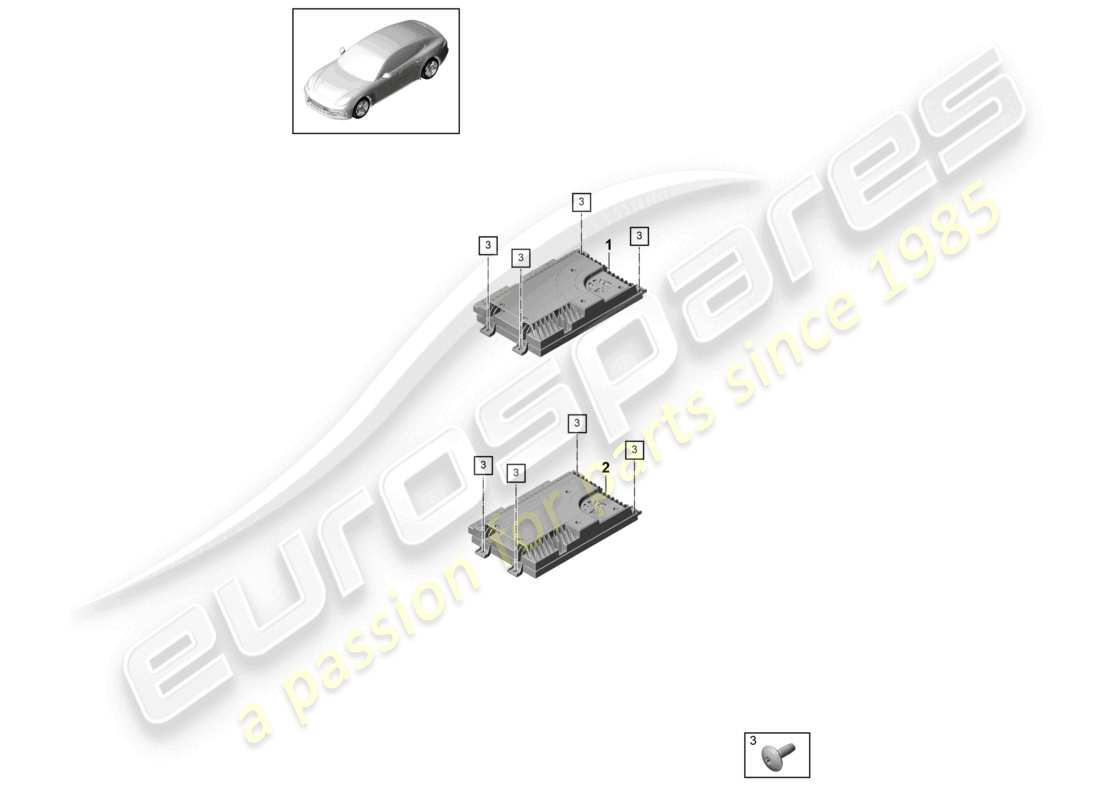 VIEW PARTS DIAGRAMS FROM THE PORSCHE PANAMERA PARTS CATALOGUE a part diagram from the porsche panamera parts catalogue