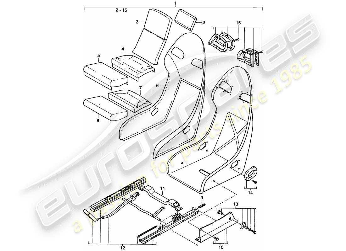 a part diagram from the porsche 2004 (996 turbo / gt2) parts catalogue