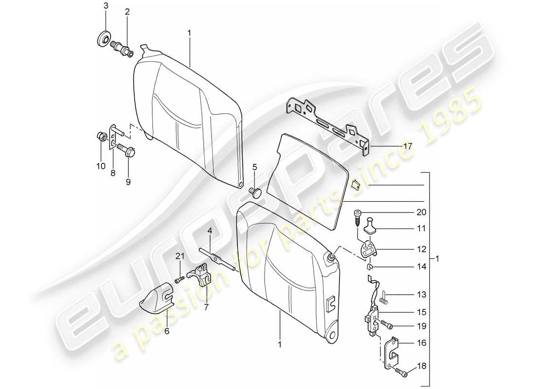 VIEW PARTS DIAGRAMS FROM THE PORSCHE 997 PARTS CATALOGUE a part diagram from the porsche 997 parts catalogue