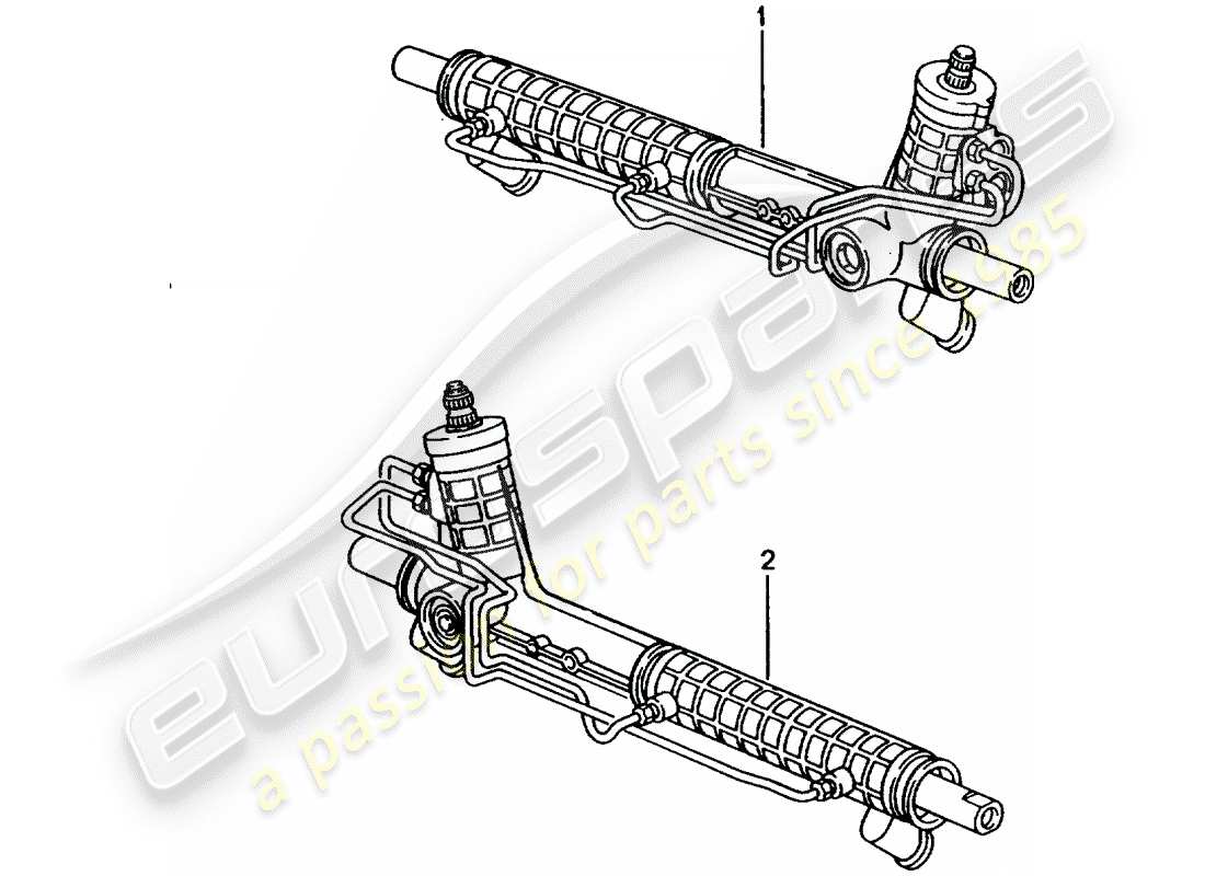 a part diagram from the porsche 1990 (refurbished and exchange catalogue) parts catalogue