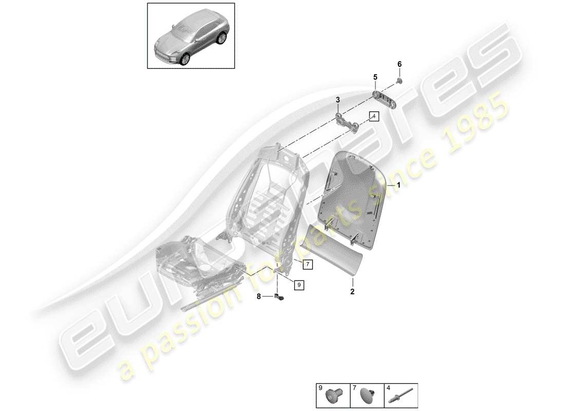 part diagram containing part number 95b881989a ot5
