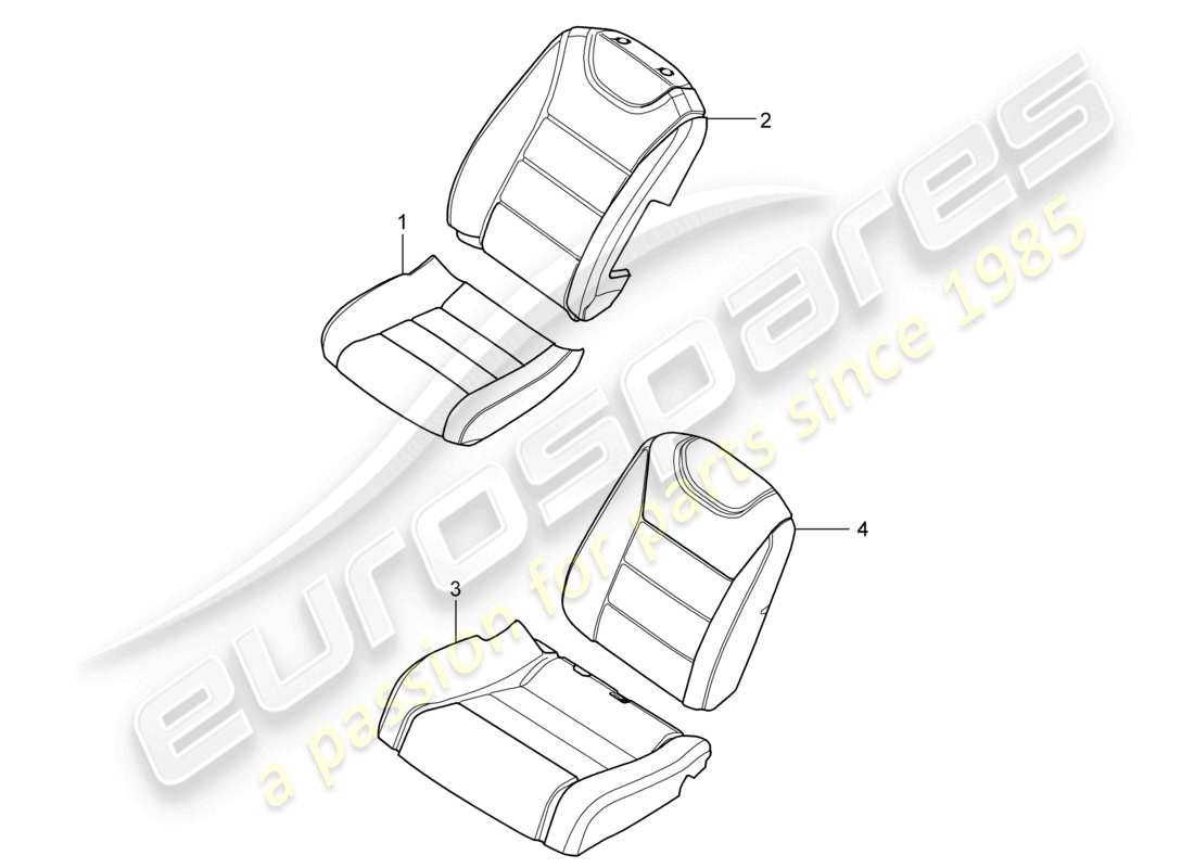 a part diagram from the porsche 2004 (cayenne e1 9pa) parts catalogue