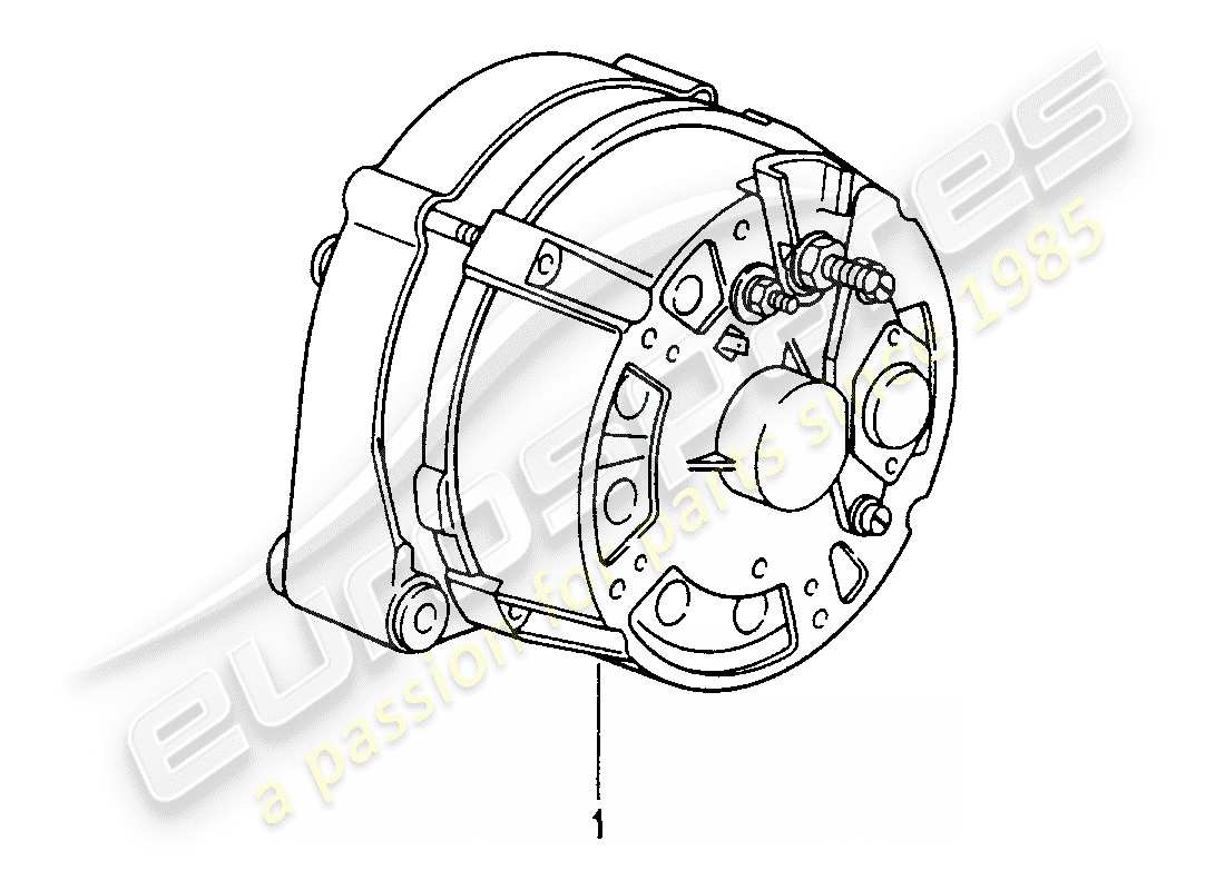 a part diagram from the porsche 1986 (refurbished and exchange catalogue) parts catalogue