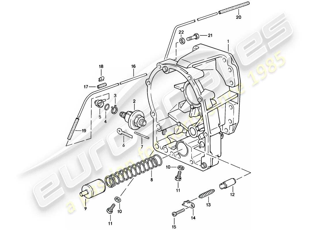 a part diagram from the porsche 1983 (928) parts catalogue