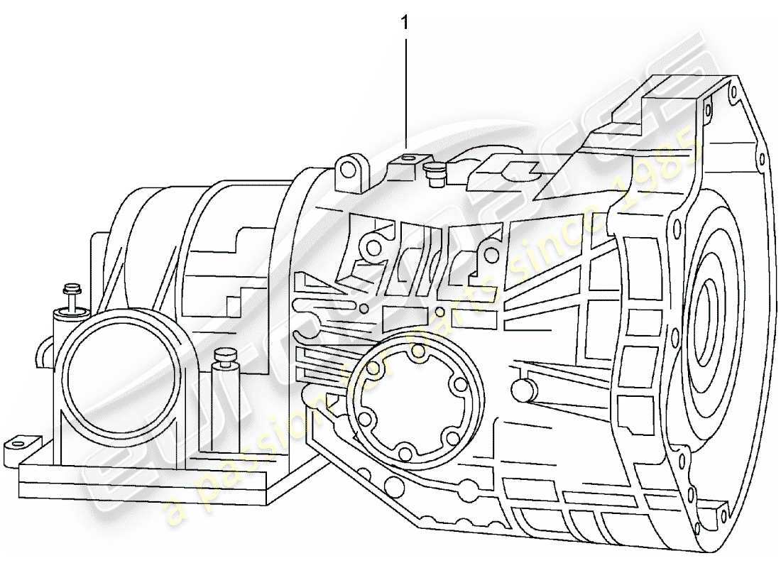a part diagram from the porsche 2001 (refurbished and exchange catalogue) parts catalogue