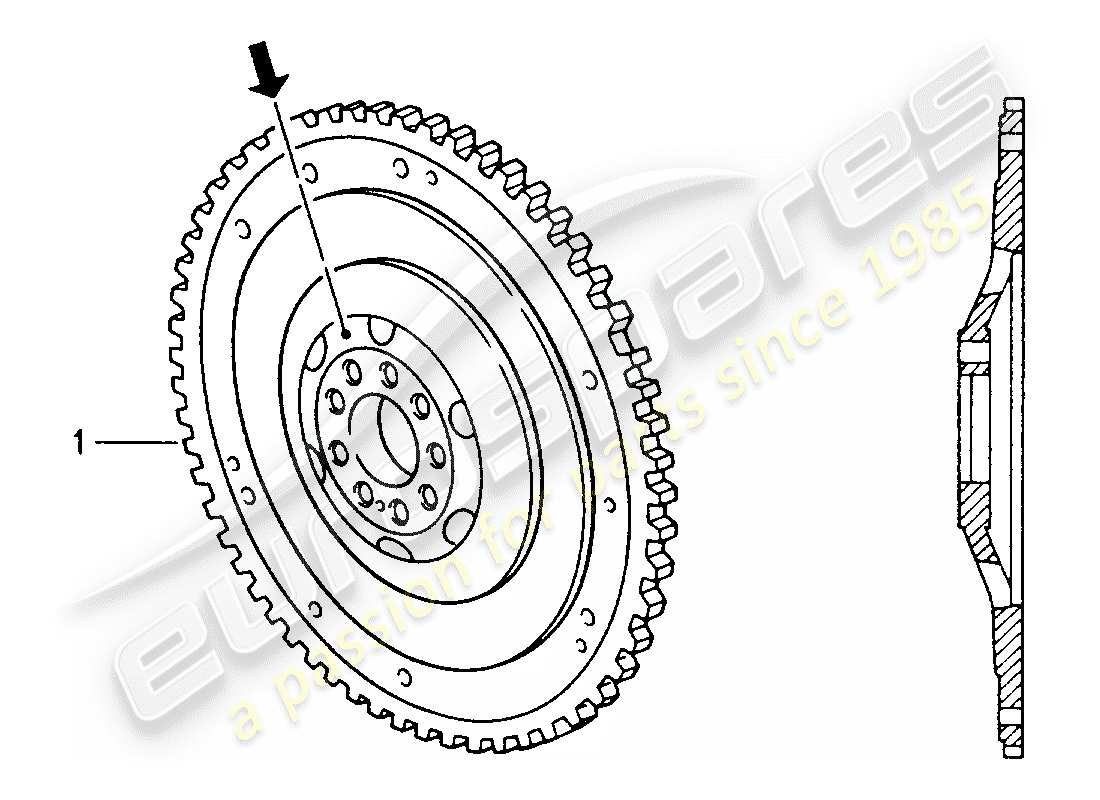 a part diagram from the porsche 2006 (refurbished and exchange catalogue) parts catalogue