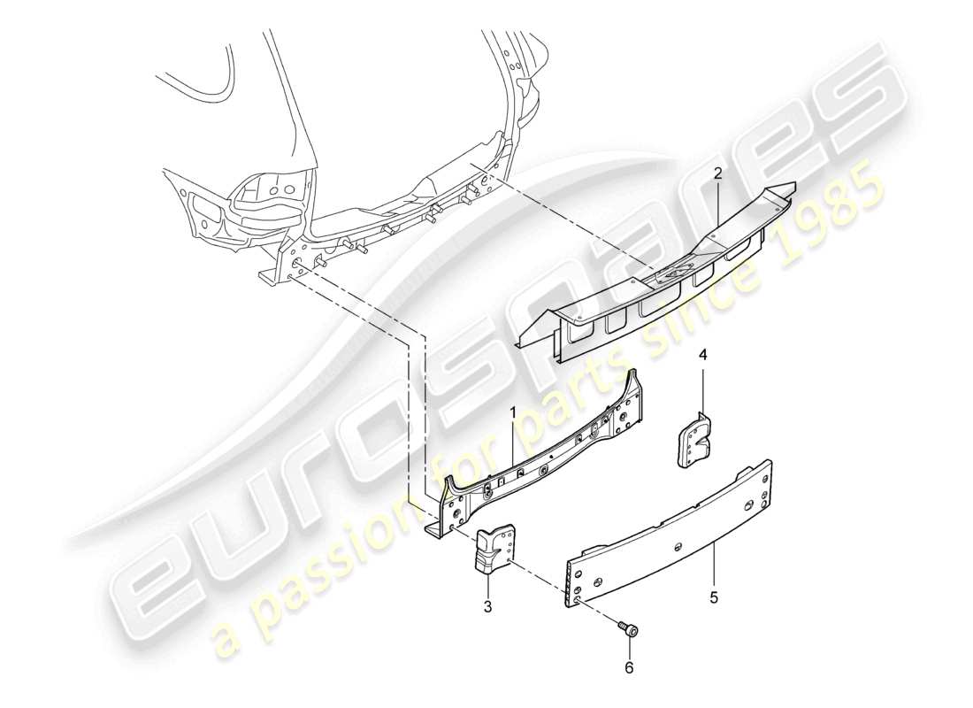 a part diagram from the porsche 2012 (cayenne e2 92a) parts catalogue