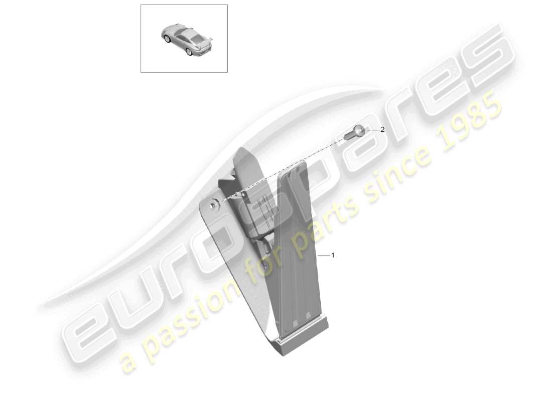 a part diagram from the porsche 2015 (991-1 turbo) parts catalogue