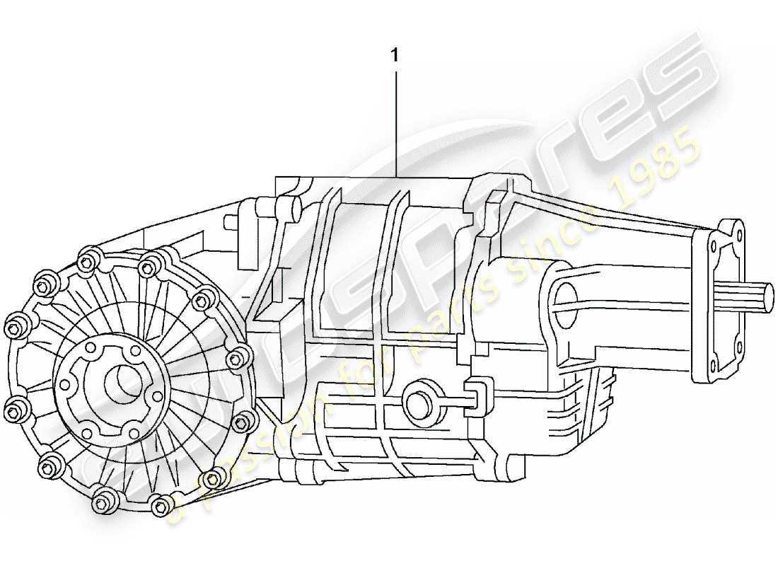 a part diagram from the porsche 1976 (refurbished and exchange catalogue) parts catalogue