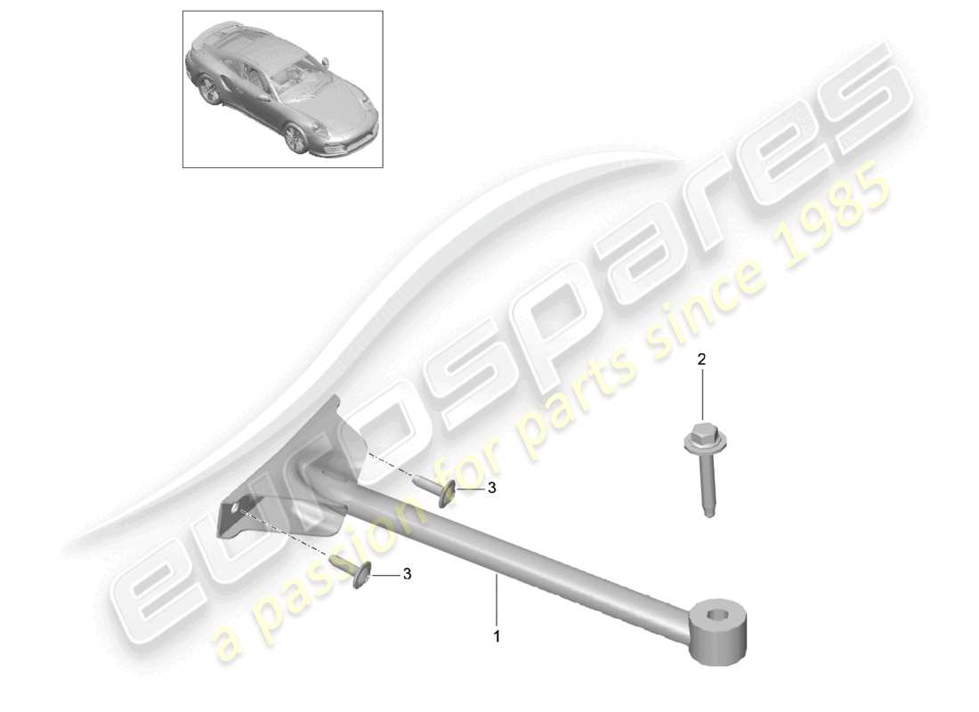 a part diagram from the porsche 991 parts catalogue